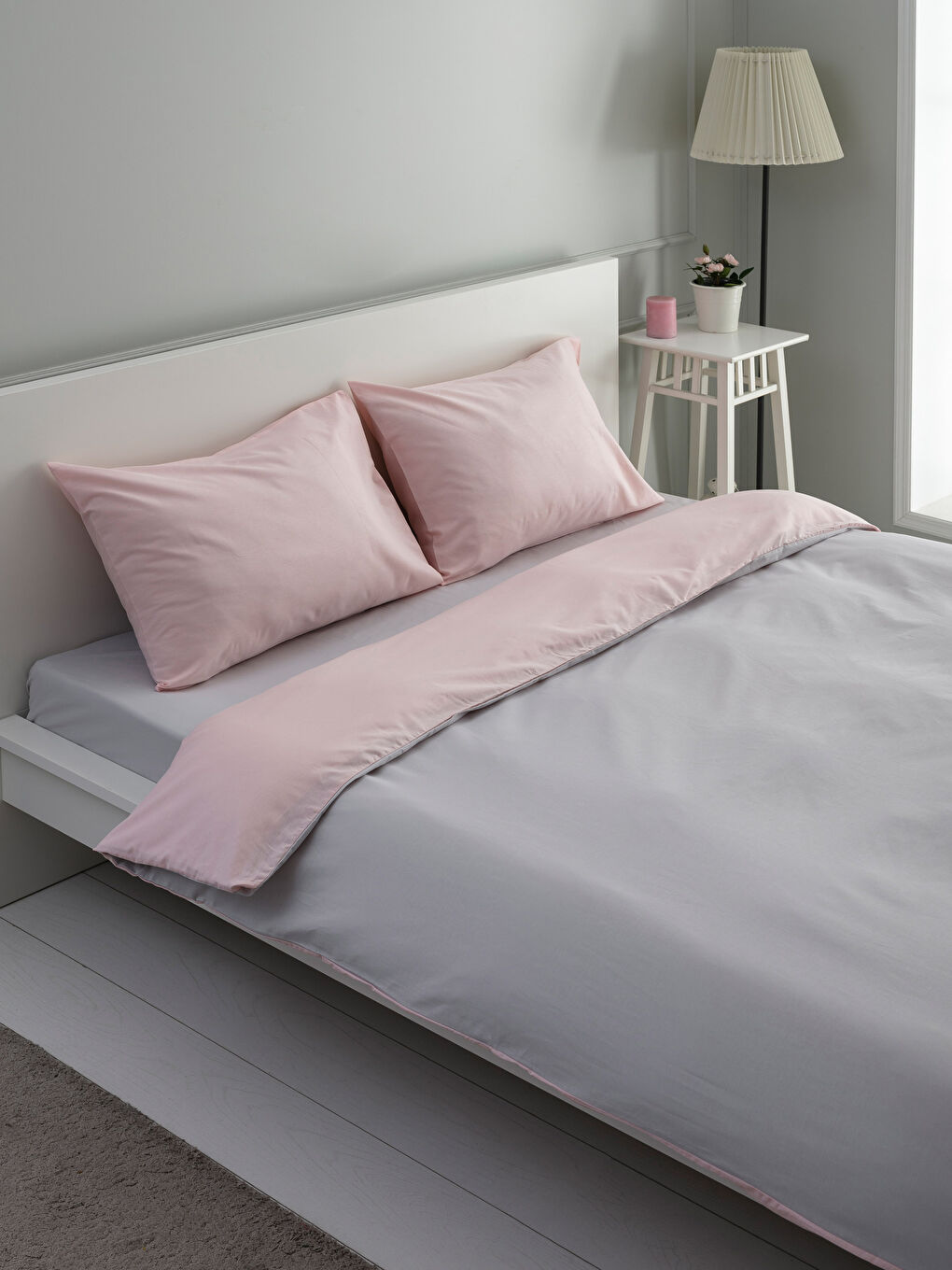 Pembe Çift Kişilik Nevresim Takımı-1