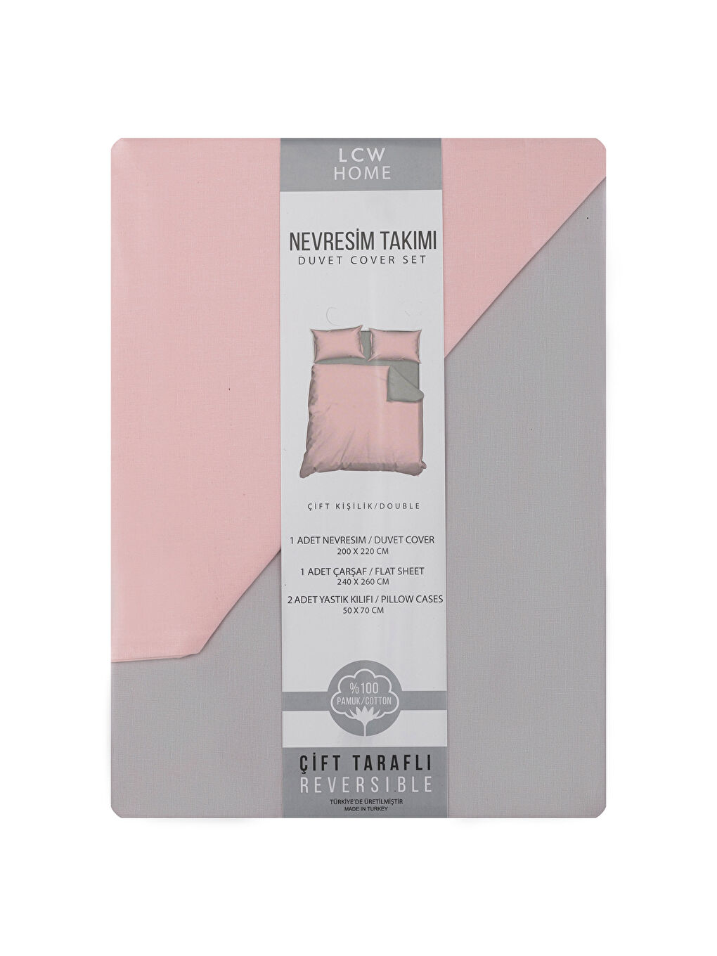 Pembe Çift Kişilik Nevresim Takımı-6