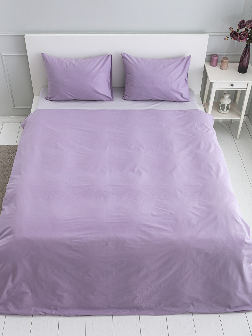 LCW HOME مجموعة غطاء لحاف مزدوج كاملة -9WT083Z8-CWQ