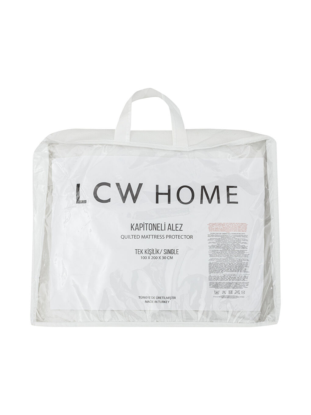 WHITE Single Bed Mattress Protector-2