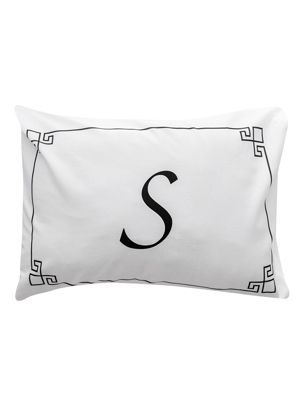 Siyah Baskılı Yastık Kılıfı-2