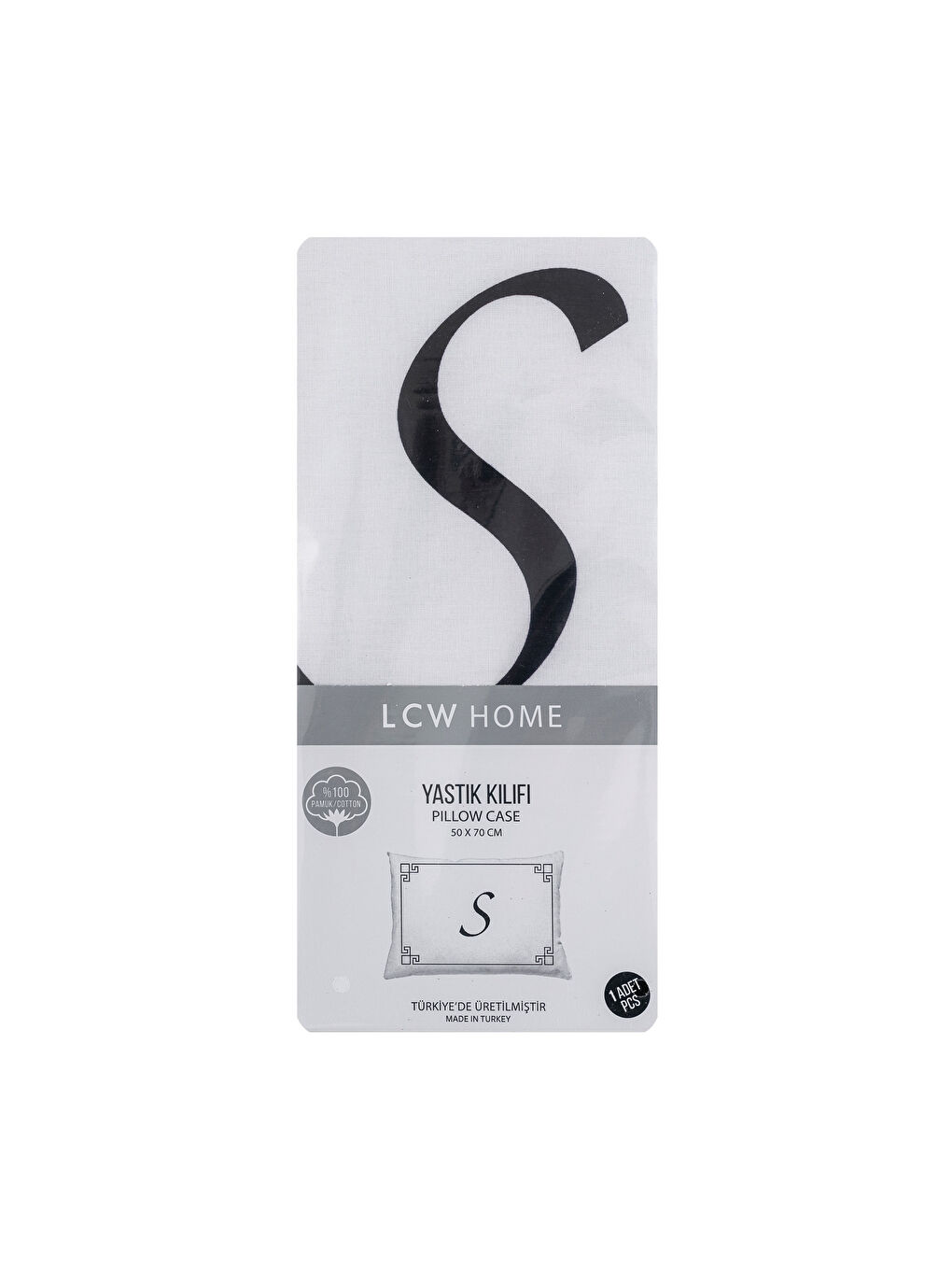 Siyah Baskılı Yastık Kılıfı-3