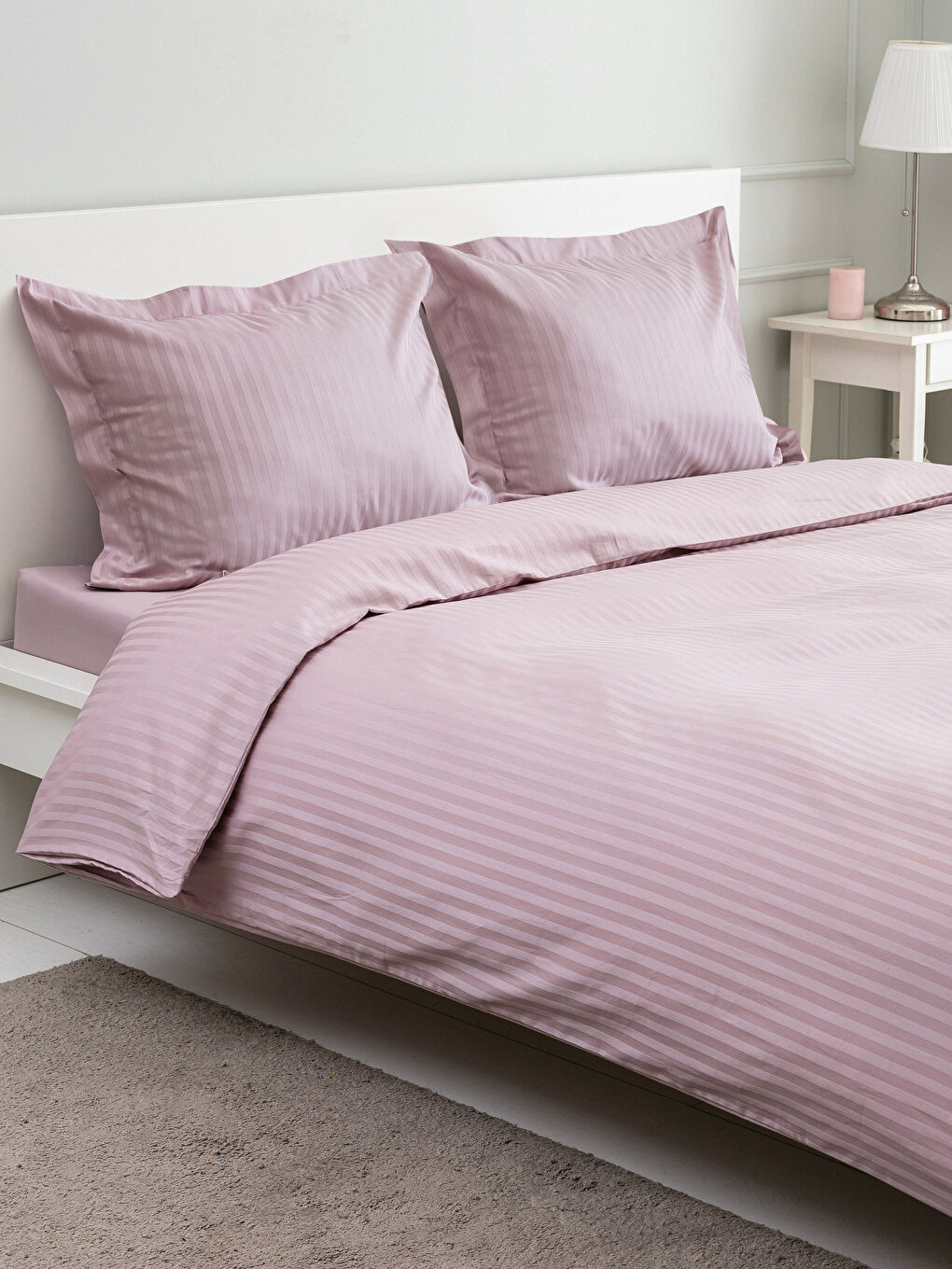 Açık Mor Çift Kişilik Nevresim Takımı