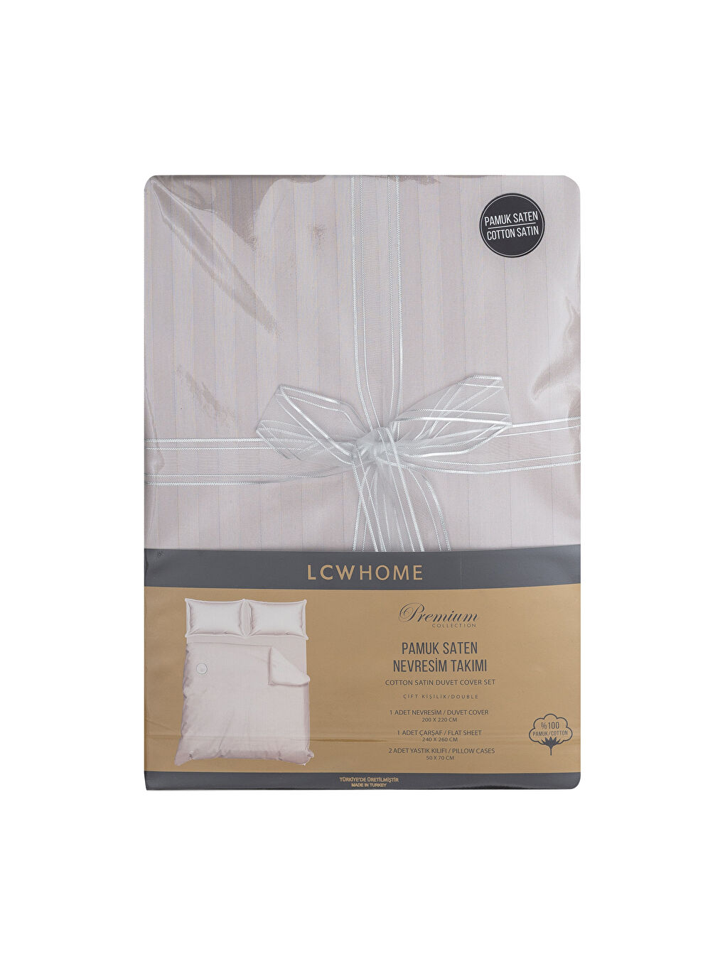 Açık Gri Çift Kişilik Nevresim Takımı-5