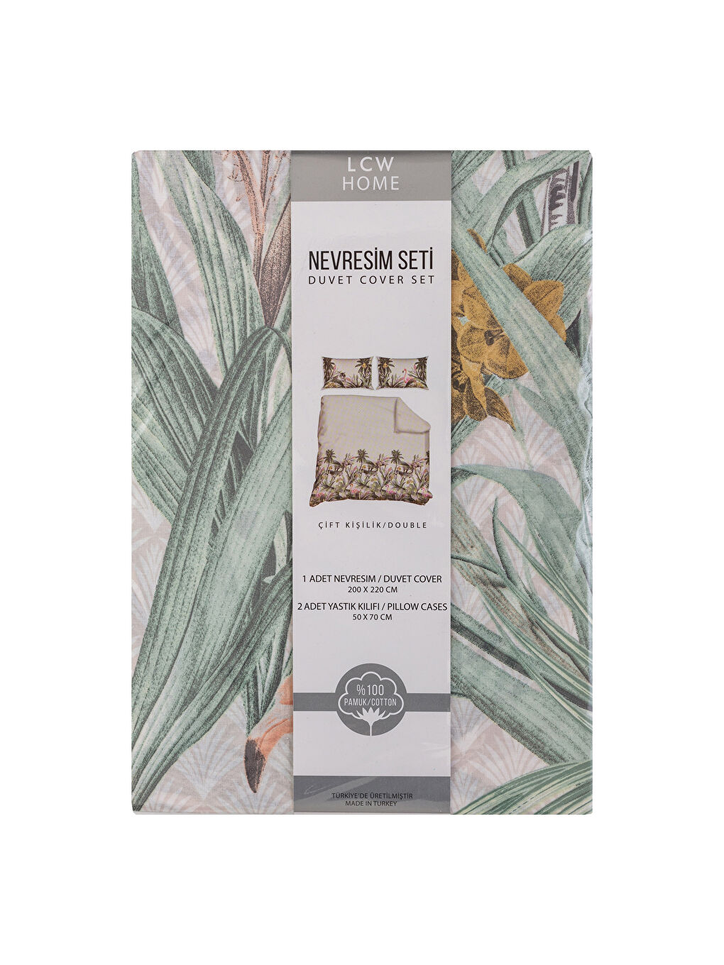 Karışık Baskılı Çift Kişilik Nevresim Seti-4
