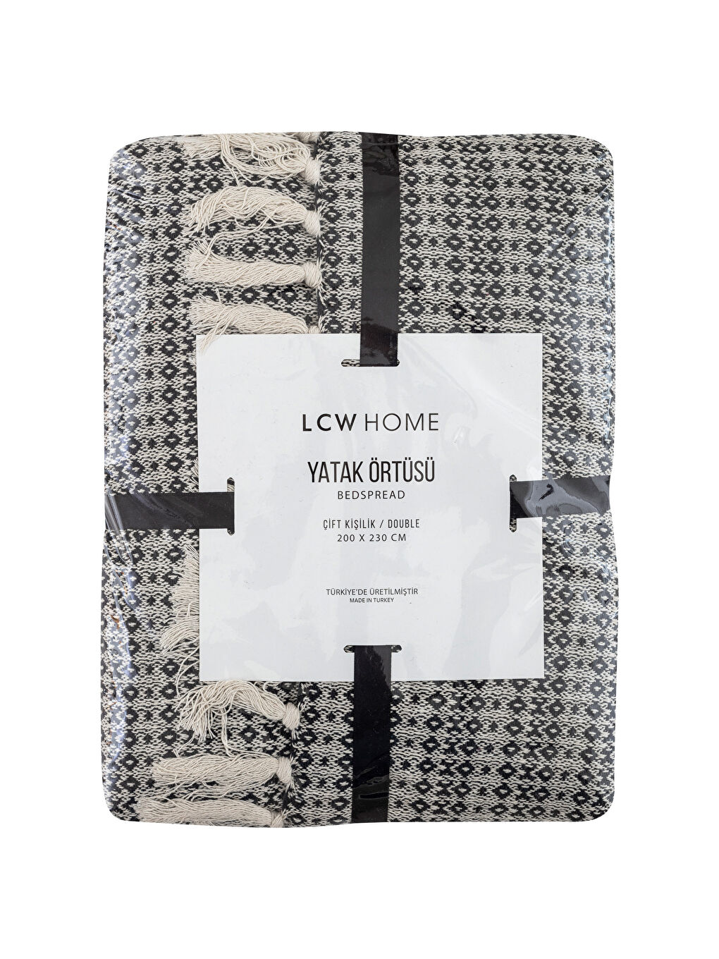 مفرش سرير مزدوج اسود-3