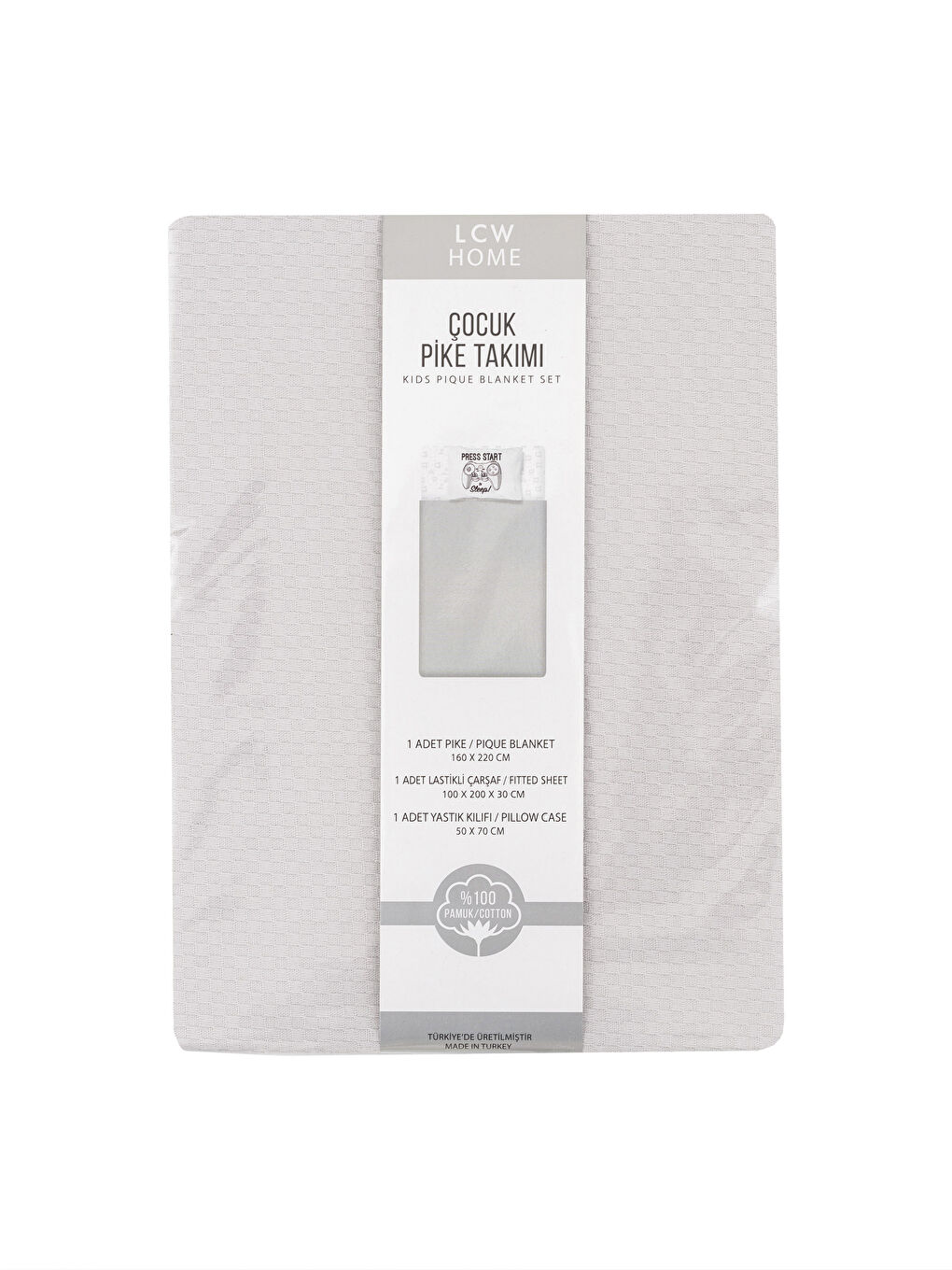 مفرش سرير بيكيه للأطفال اسود-4