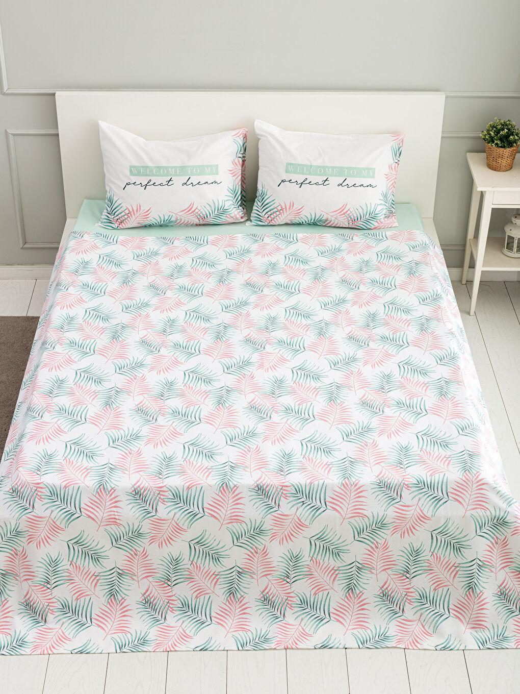 Karışık Baskılı Çift Kişilik Pike-1