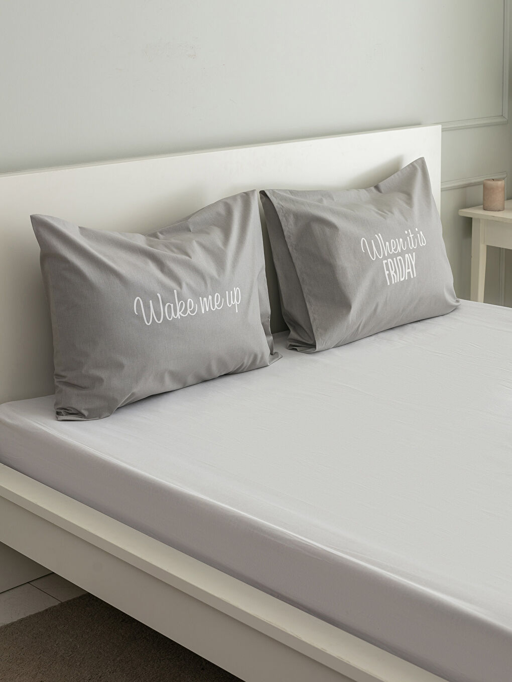 Серый Наволочка