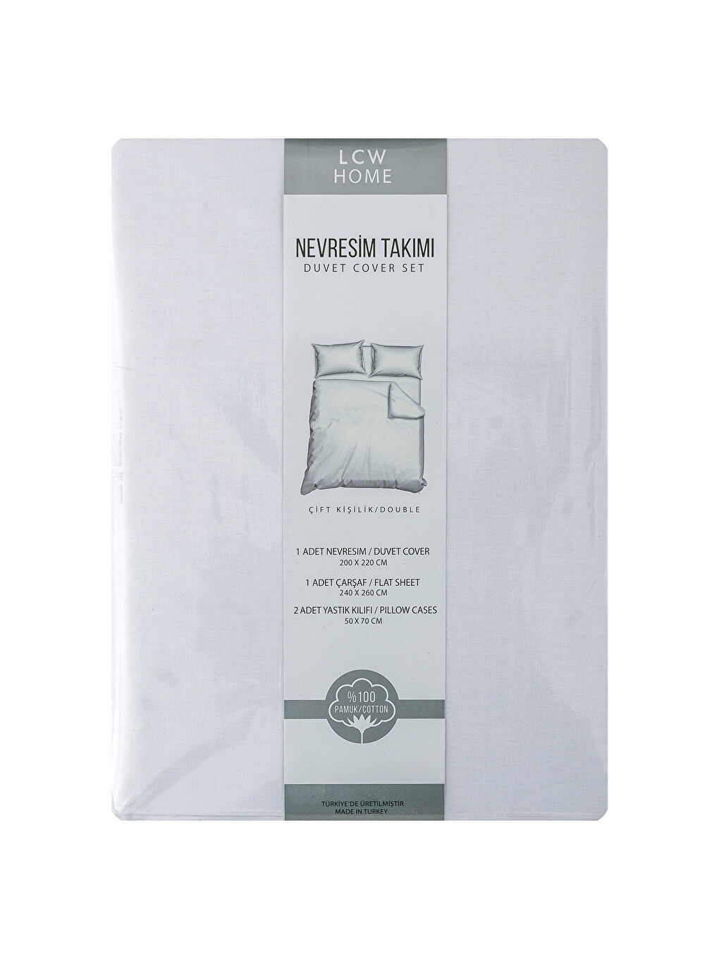 Beyaz Çift Kişilik Nevresim Takımı-5