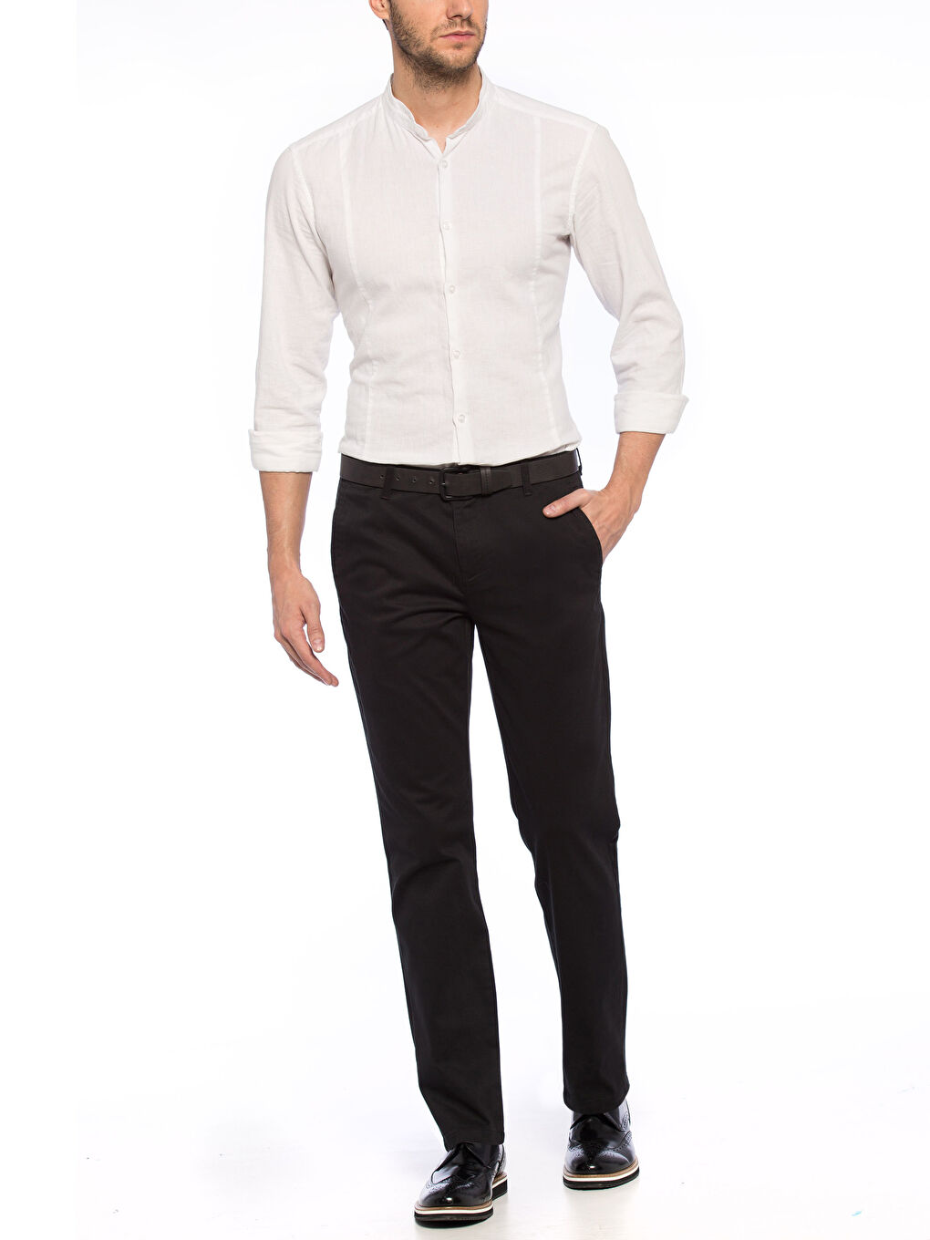 Siyah Chino Pantolon-2