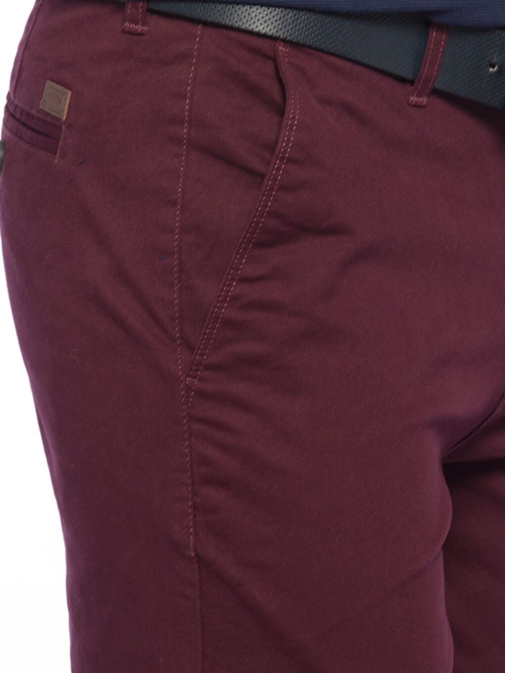 Pantalon chino ROUGE BORDEAUX Homme-3