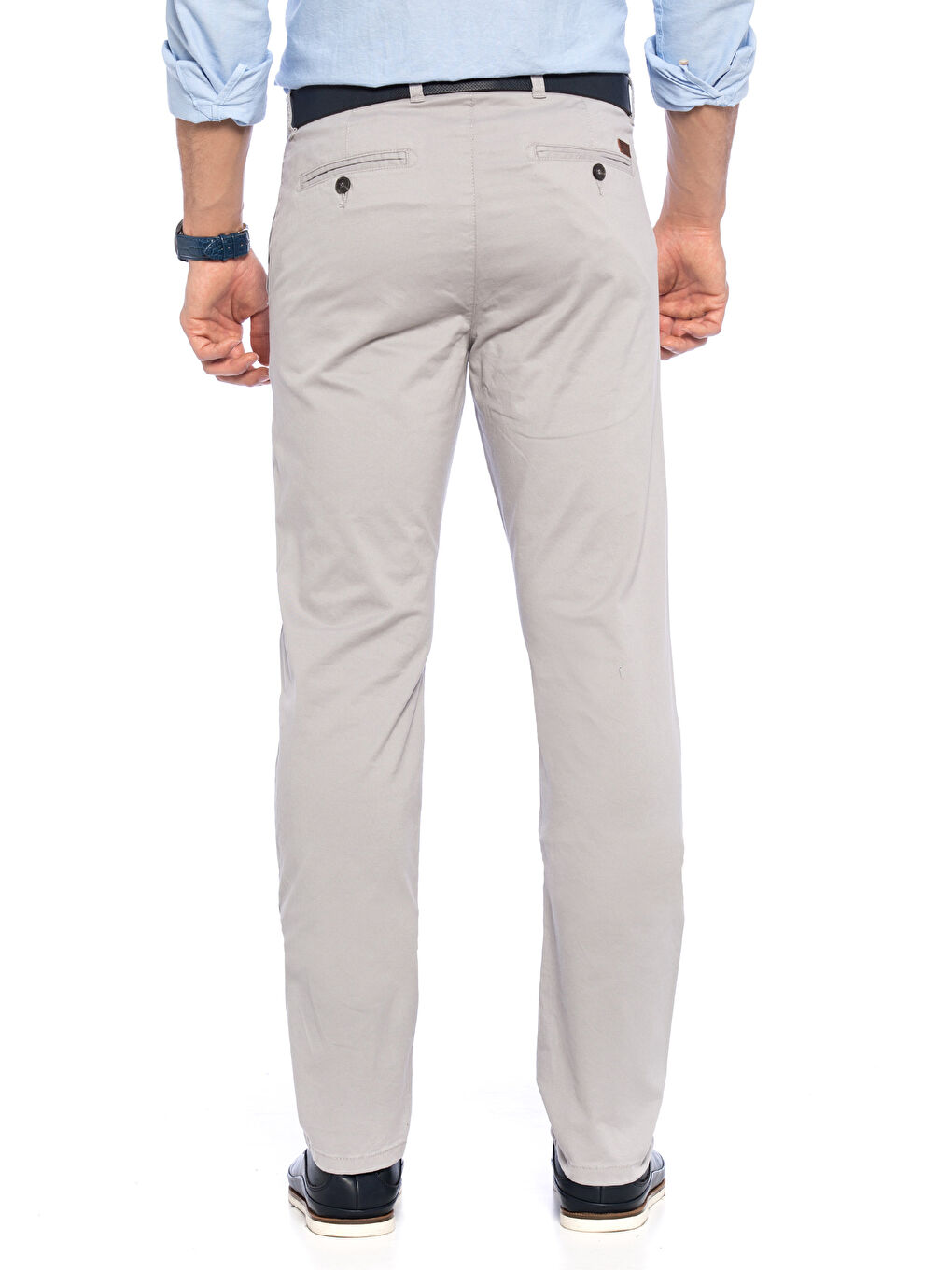 Pantalon chino GRIS Homme-1