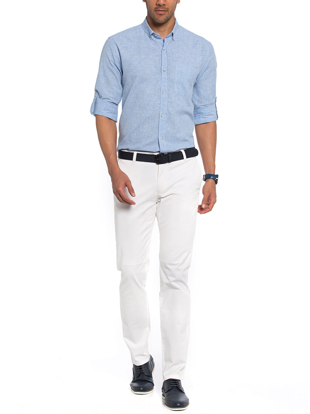 LCWAIKIKI Classic Mann WEISS Chino-Hosen -7Y0198Z8-JA6