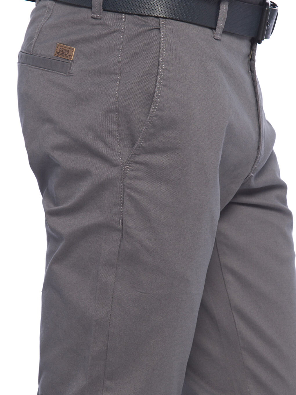 Gri Chino Pantolon-3