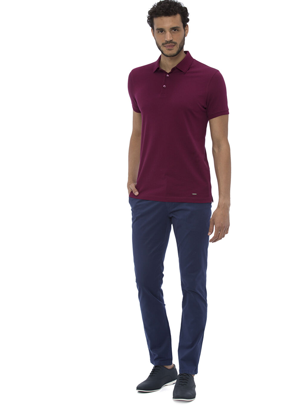 Pantalon chino MARINE Homme-2