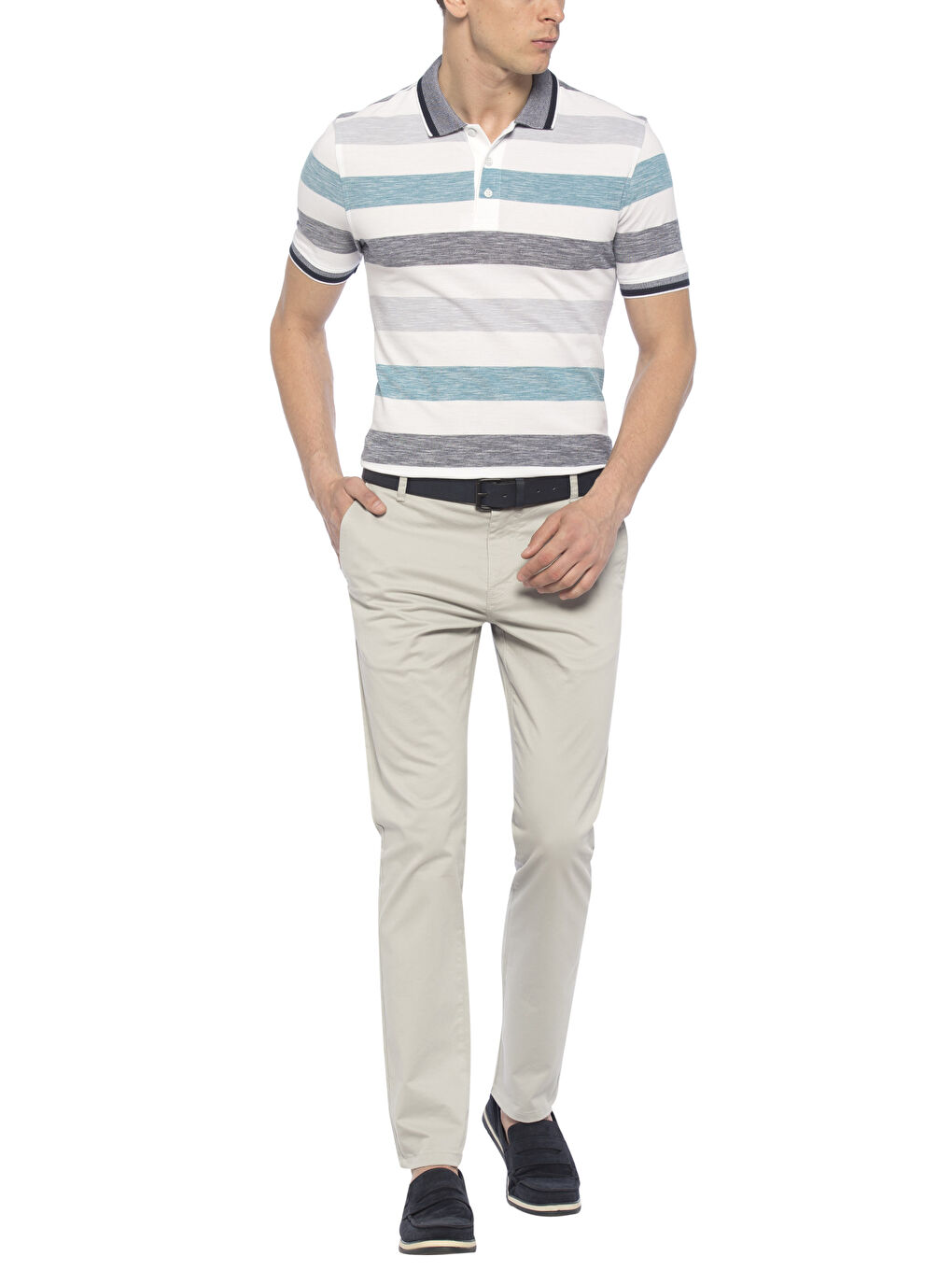 سروال شينو رمادى رجال-2