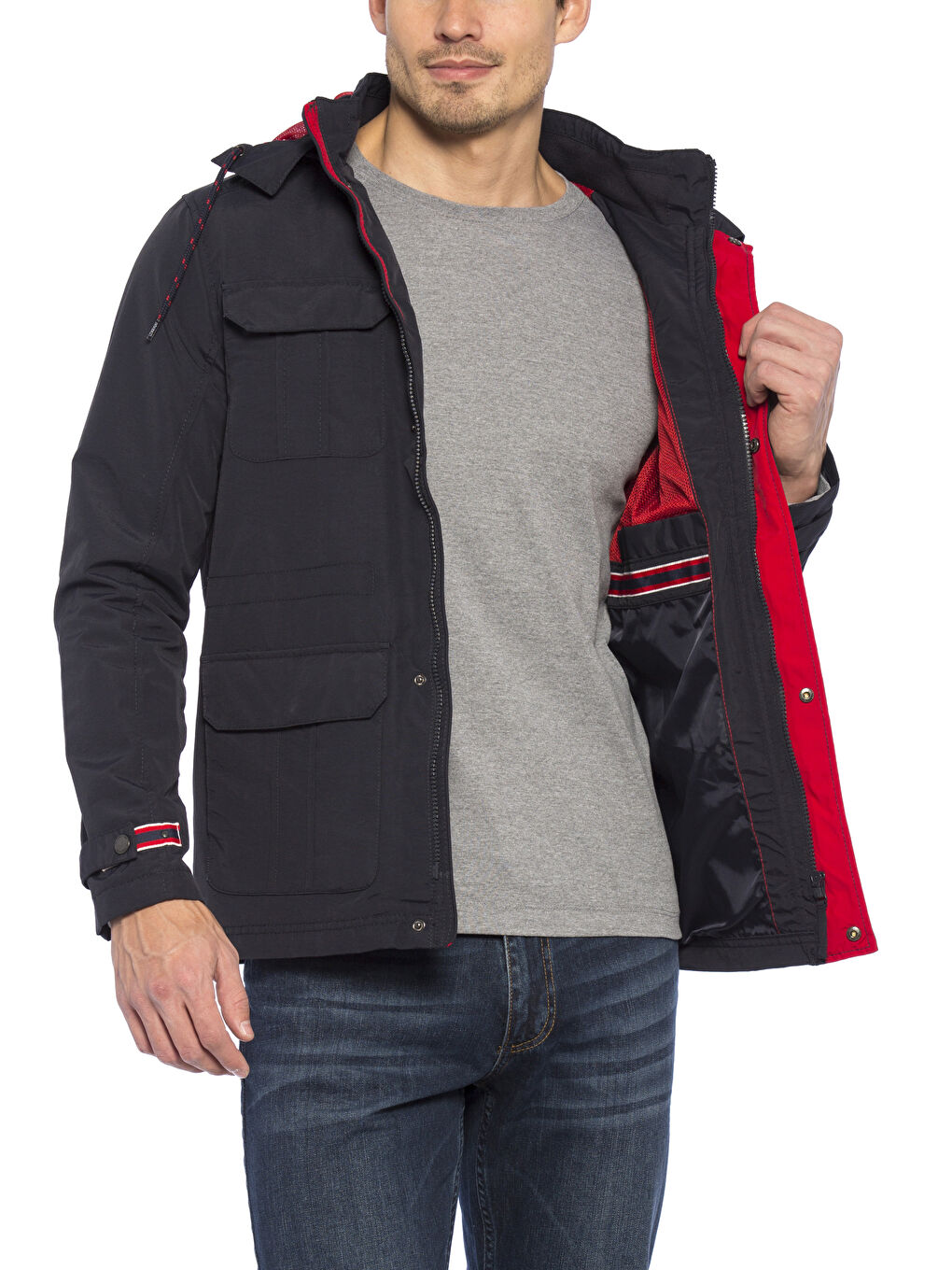 Man NAVY Coat-1