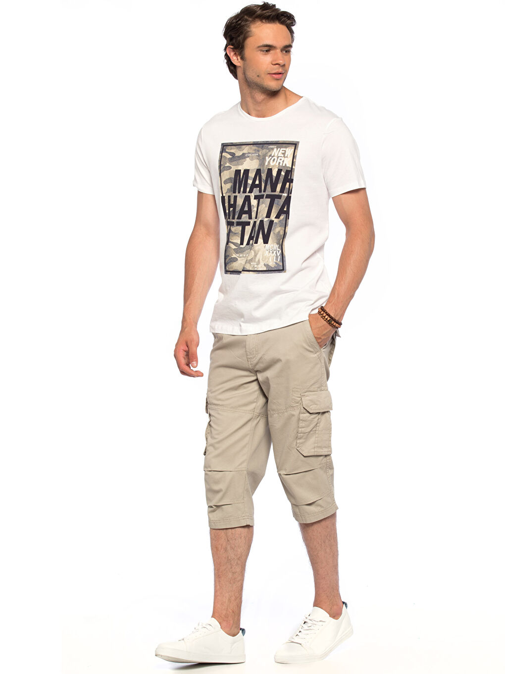 Man GREY Cargo Shorts-2