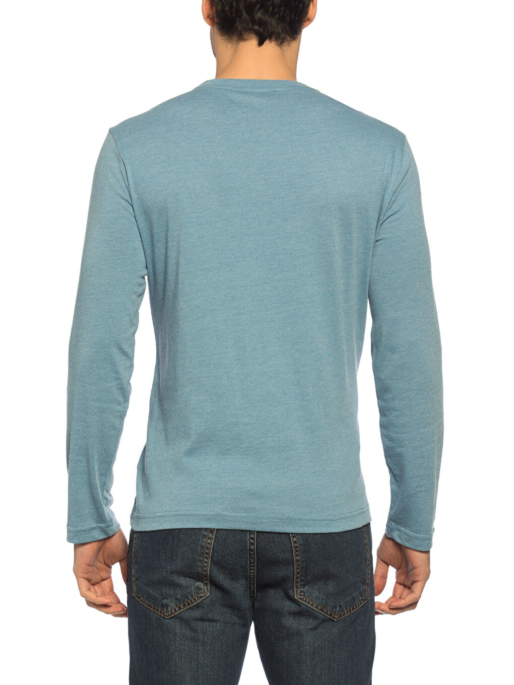 تي شيرت أزرق فاتح رجال-1