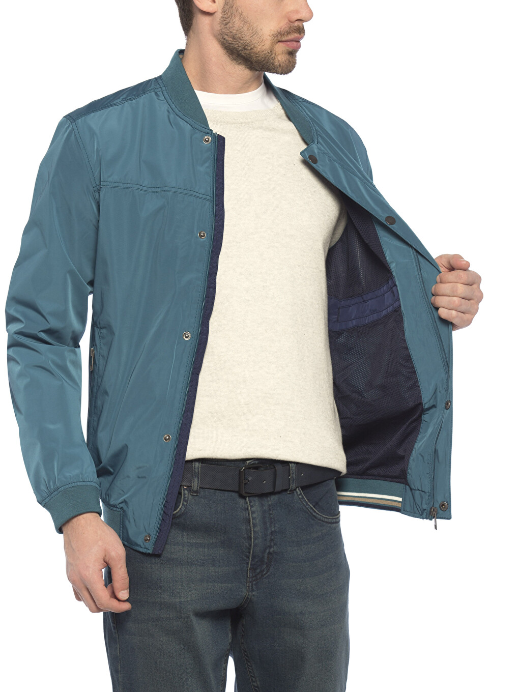 Man Petrol Coat-1