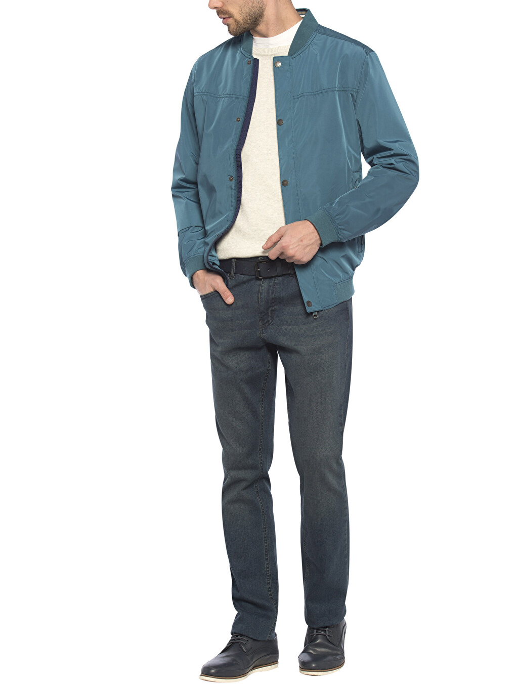 Man Petrol Coat-3