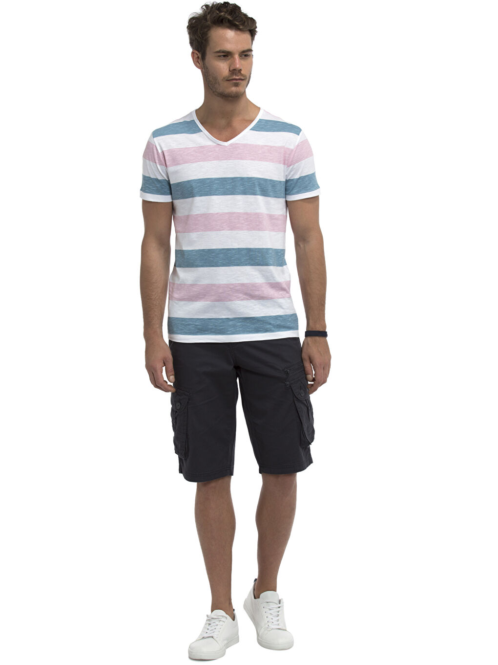 شورت رمادى مختلف الدرجات رجال-2