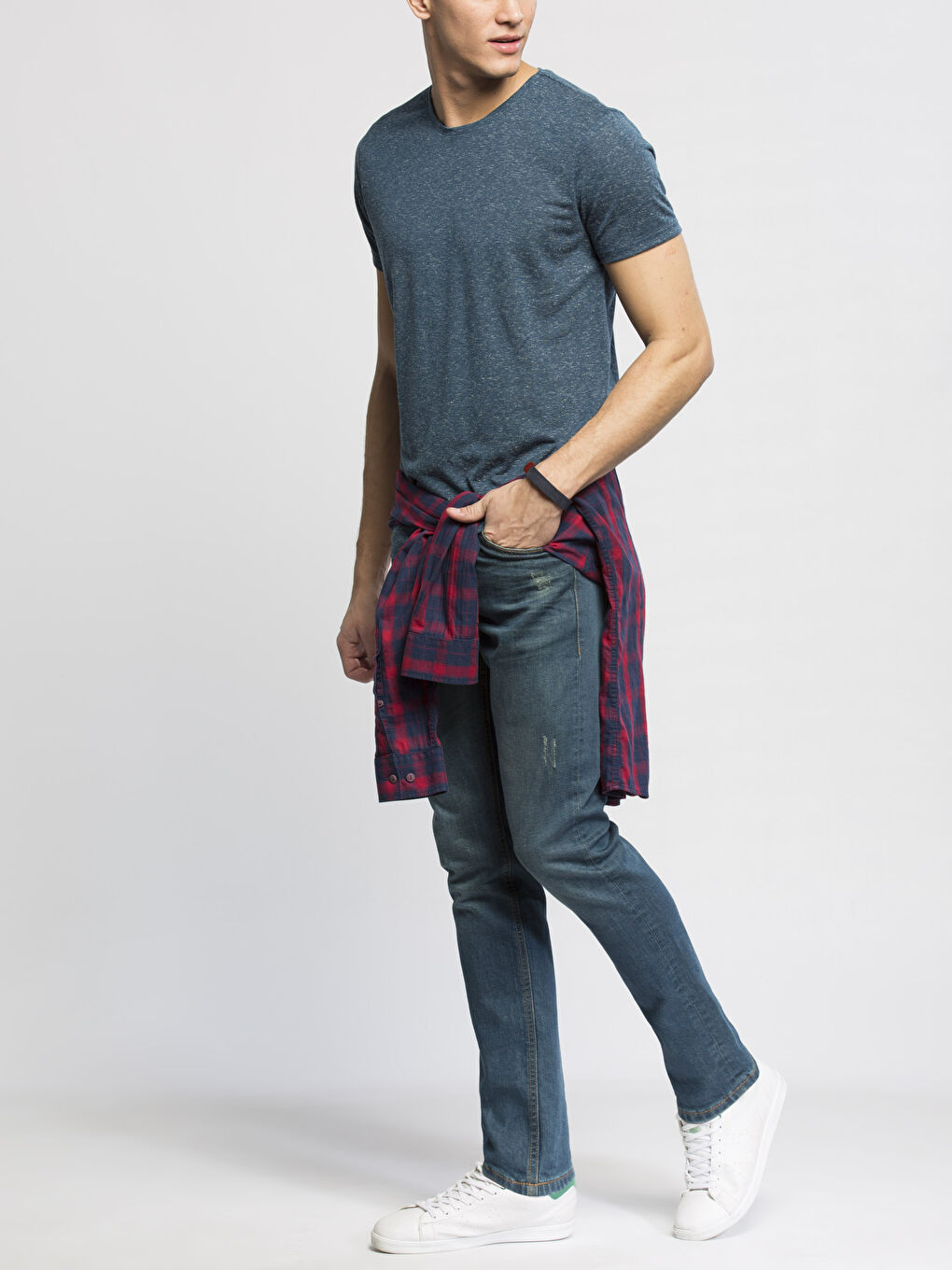 Petrol Nopeli Tişört-2