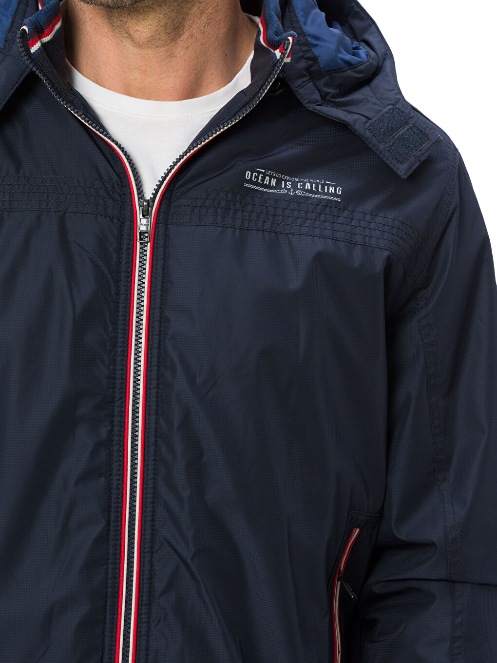 Lacivert Şişme Mont-5