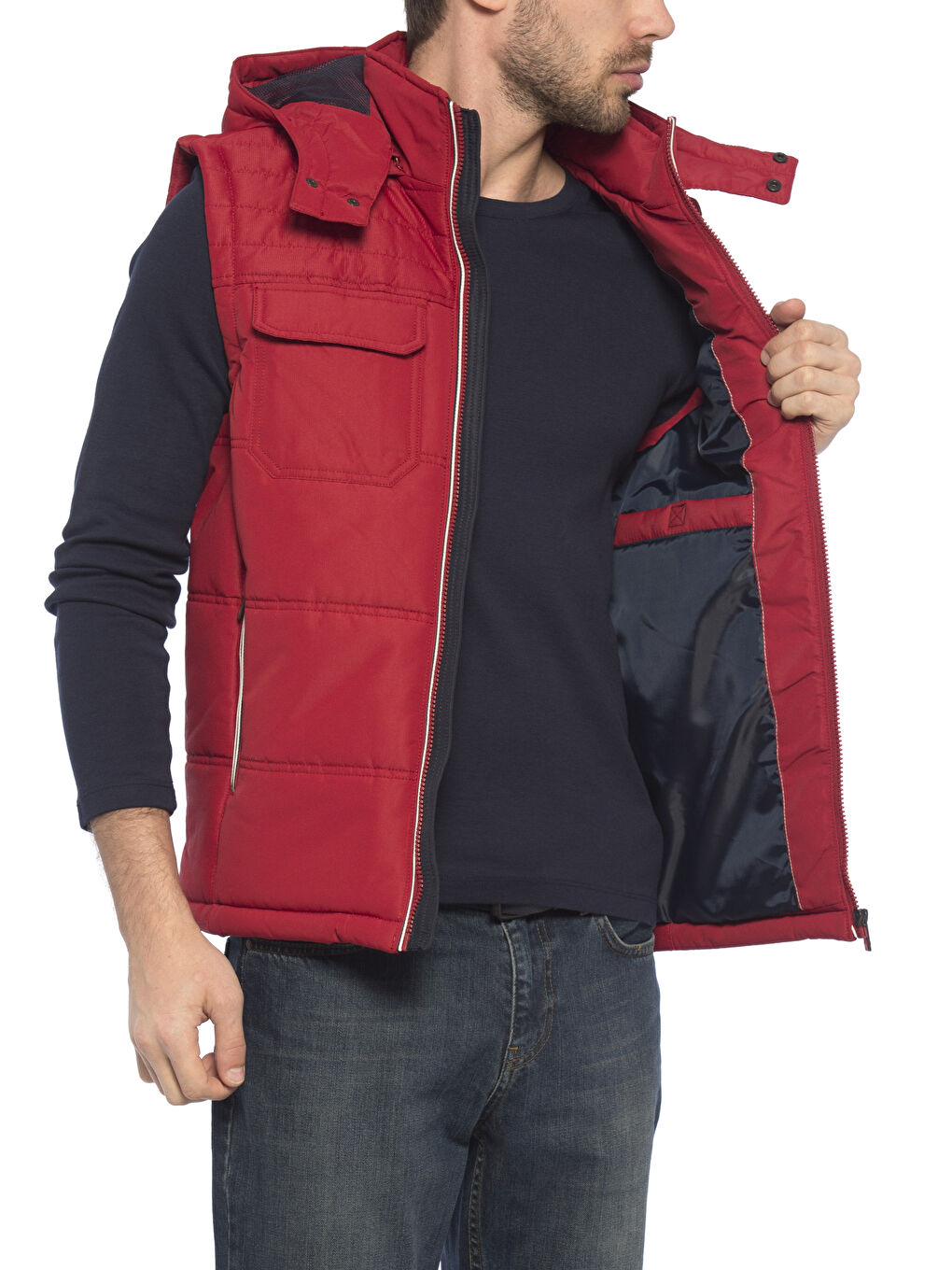 Man RED Waistcoat-1