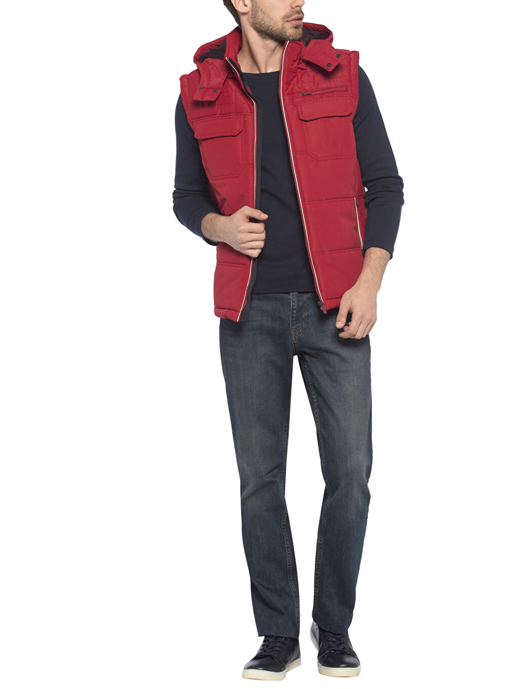 Man RED Waistcoat-3