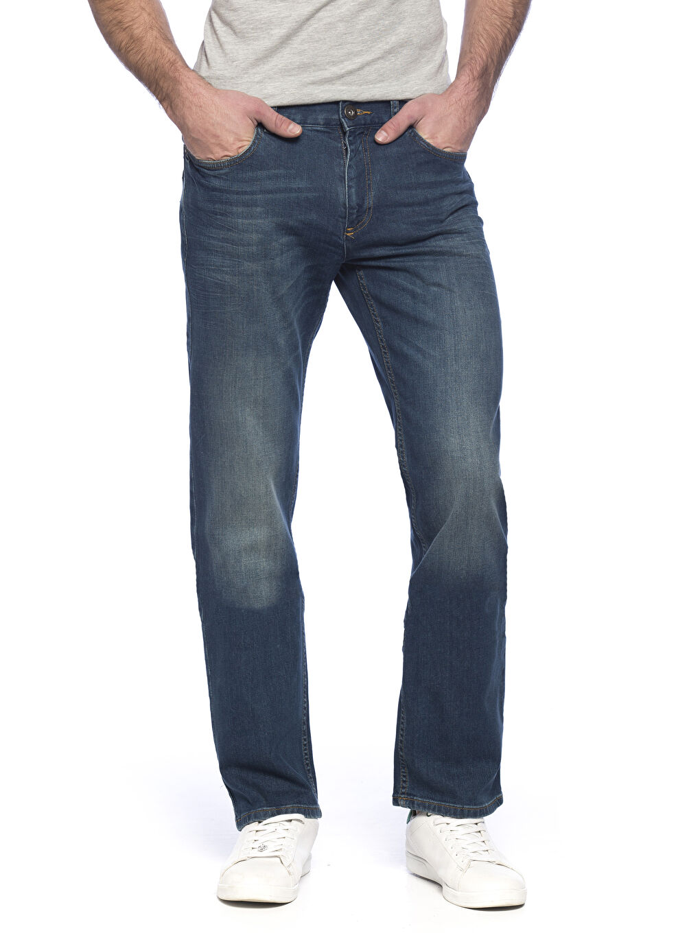 Orta İndigo Rodeo Jean Pantolon
