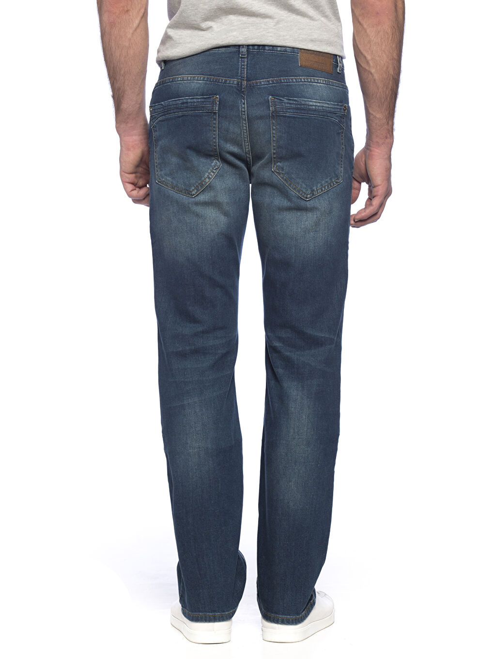 Orta İndigo Rodeo Jean Pantolon-1