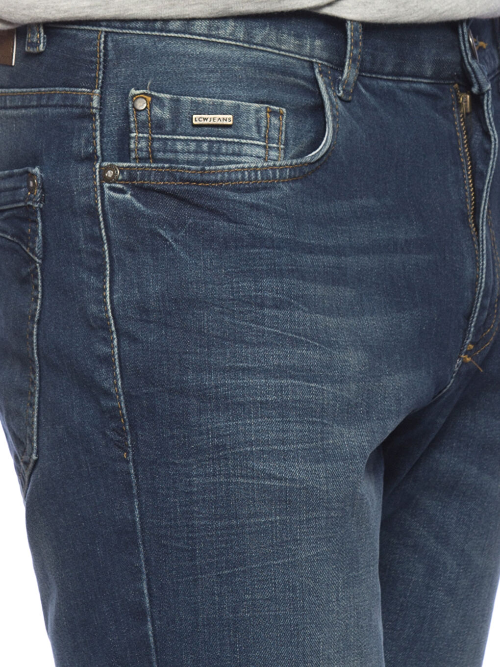 Orta İndigo Rodeo Jean Pantolon-3