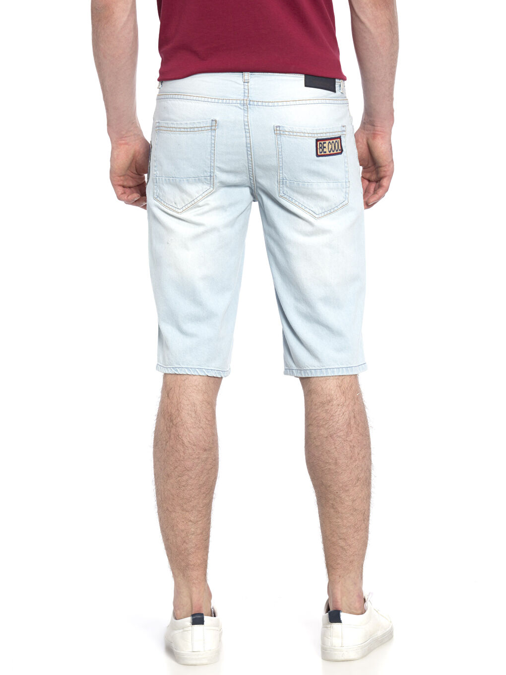 S. Açık İndigo Rodeo Jean Şort-1