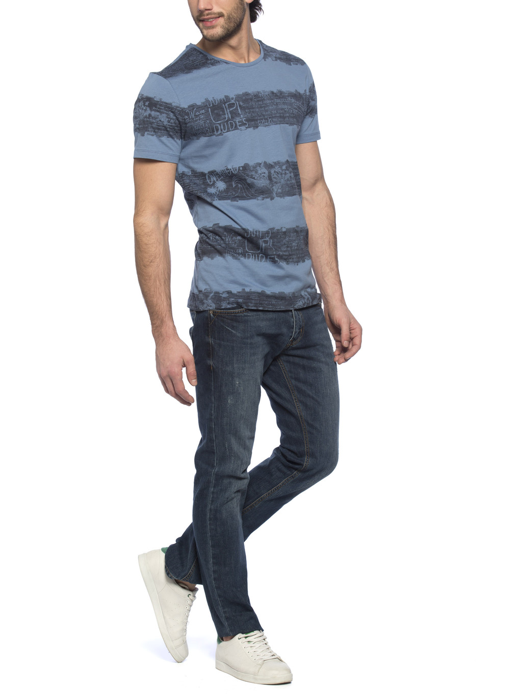 Açık İndigo Tişört-2