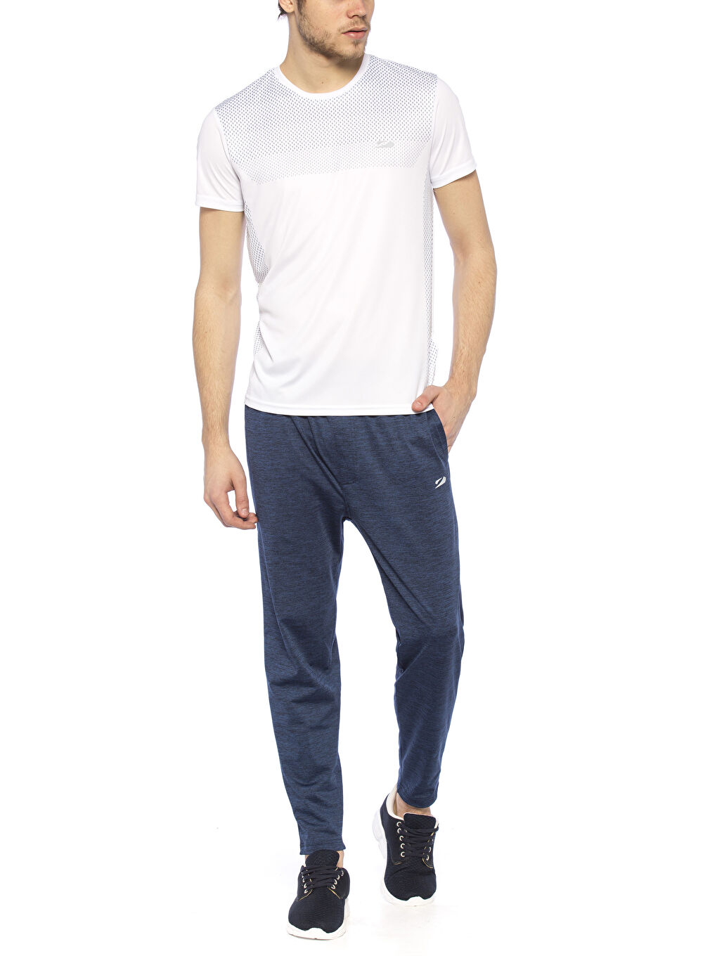 Man WHITE Sports T-Shirt-2