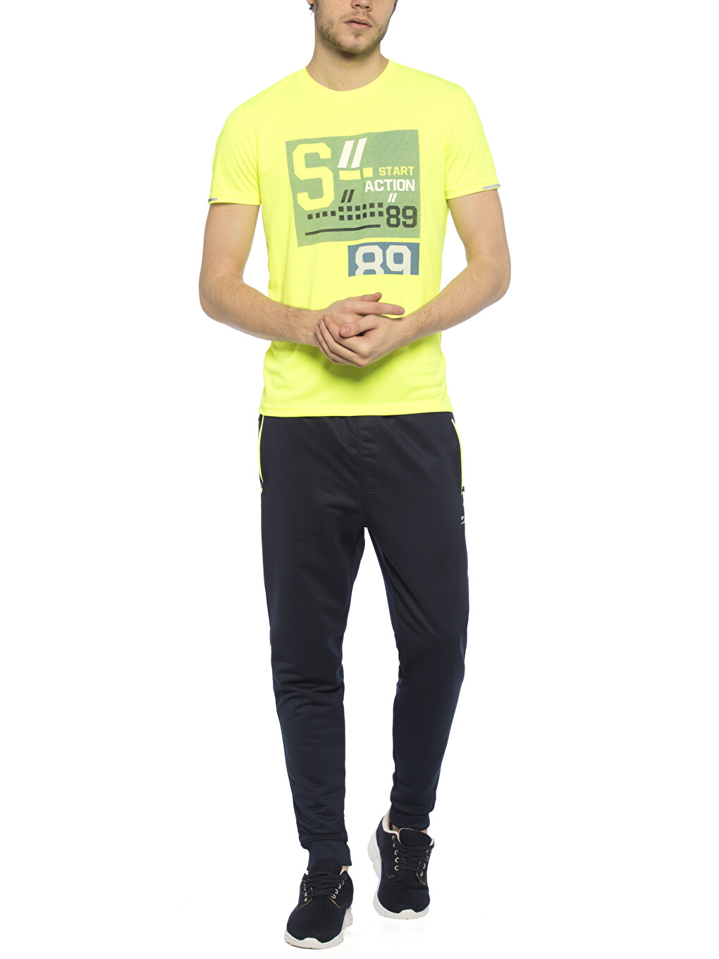 Man Green Sports T-Shirt-2