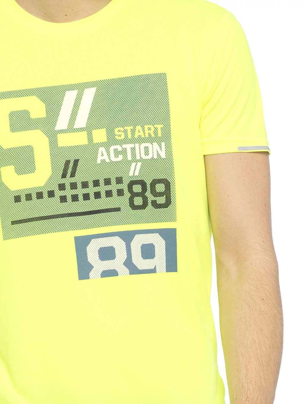 Man Green Sports T-Shirt-3