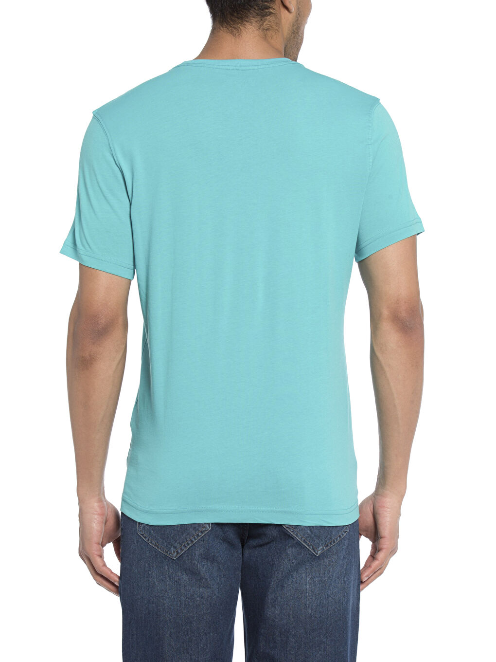 Turkuaz Suyeşili Tişört-1