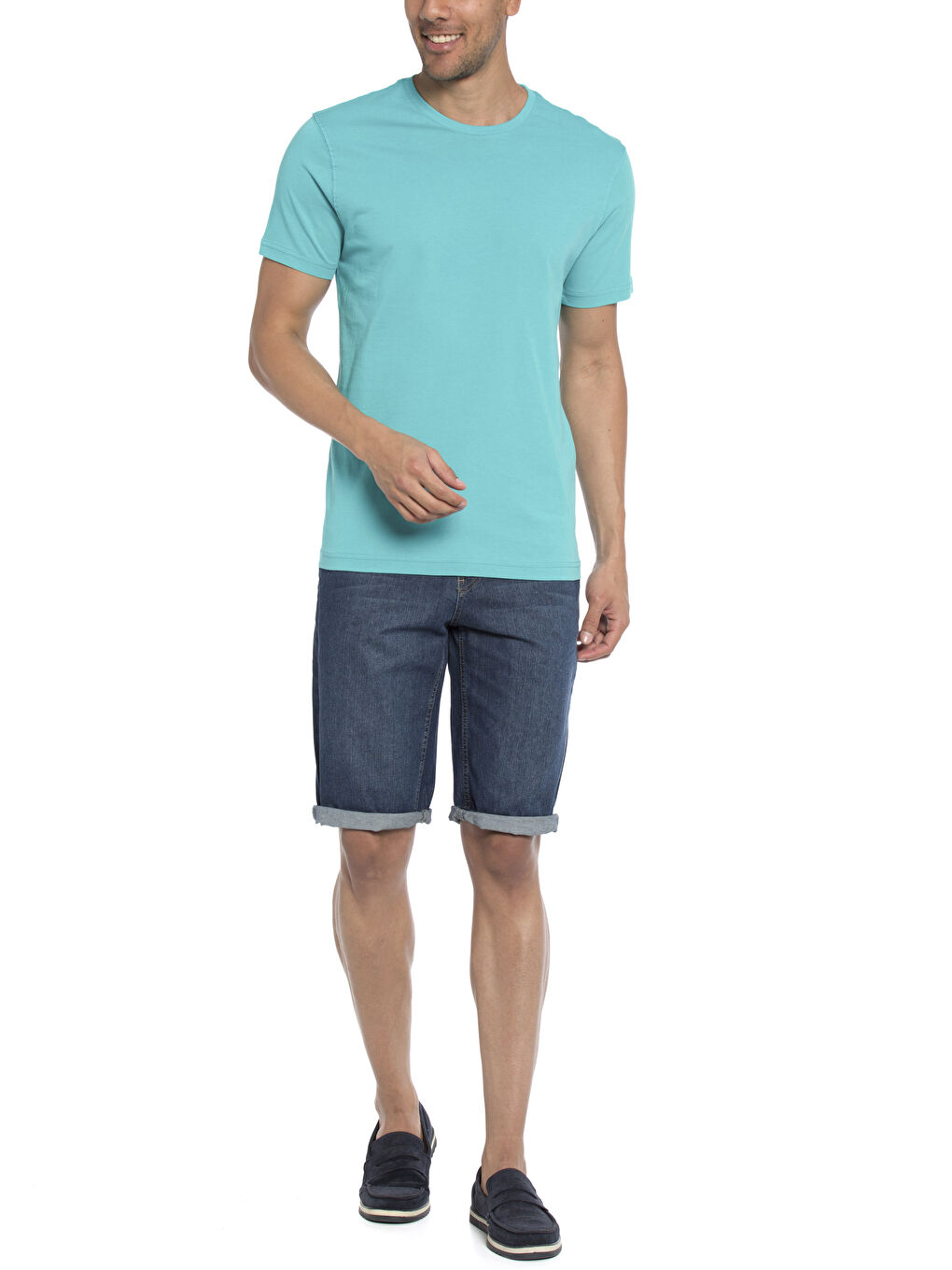 Turkuaz Suyeşili Tişört-2