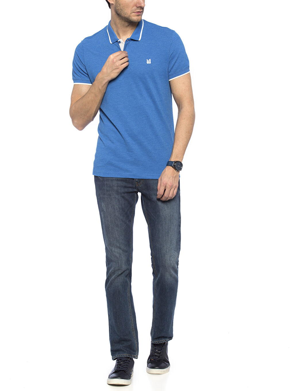 Mavi Melanj Tişört-2