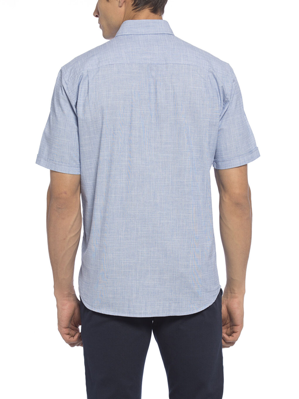 LCWAIKIKI Basic Man BLUE Shirt -7Y4720Z8-CUN