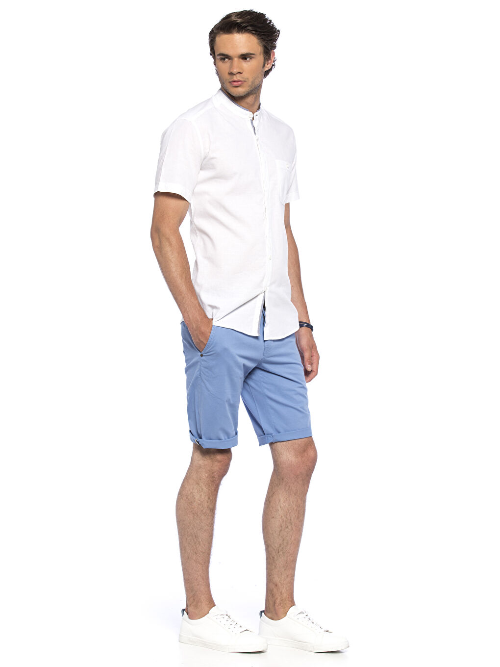 شورت أزرق فاتح رجال-2