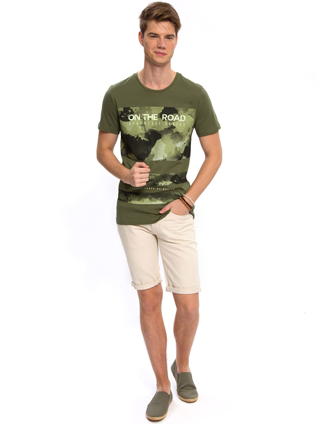 T-shirt KAKI Homme-2