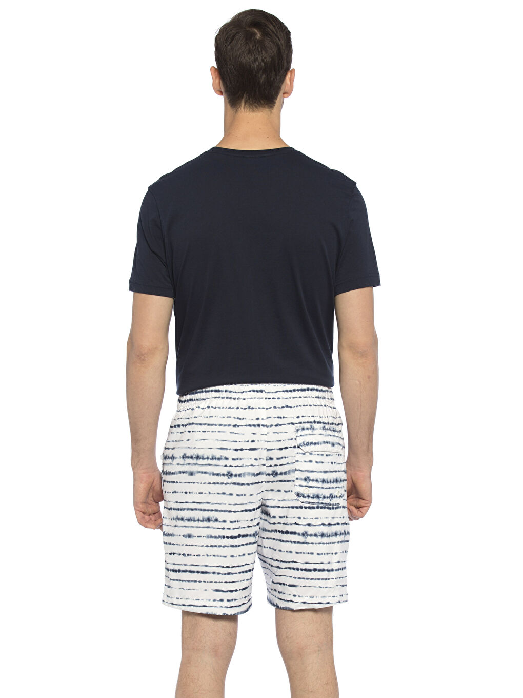 Șort de înot scurt cu croială standard și model imprimat-1