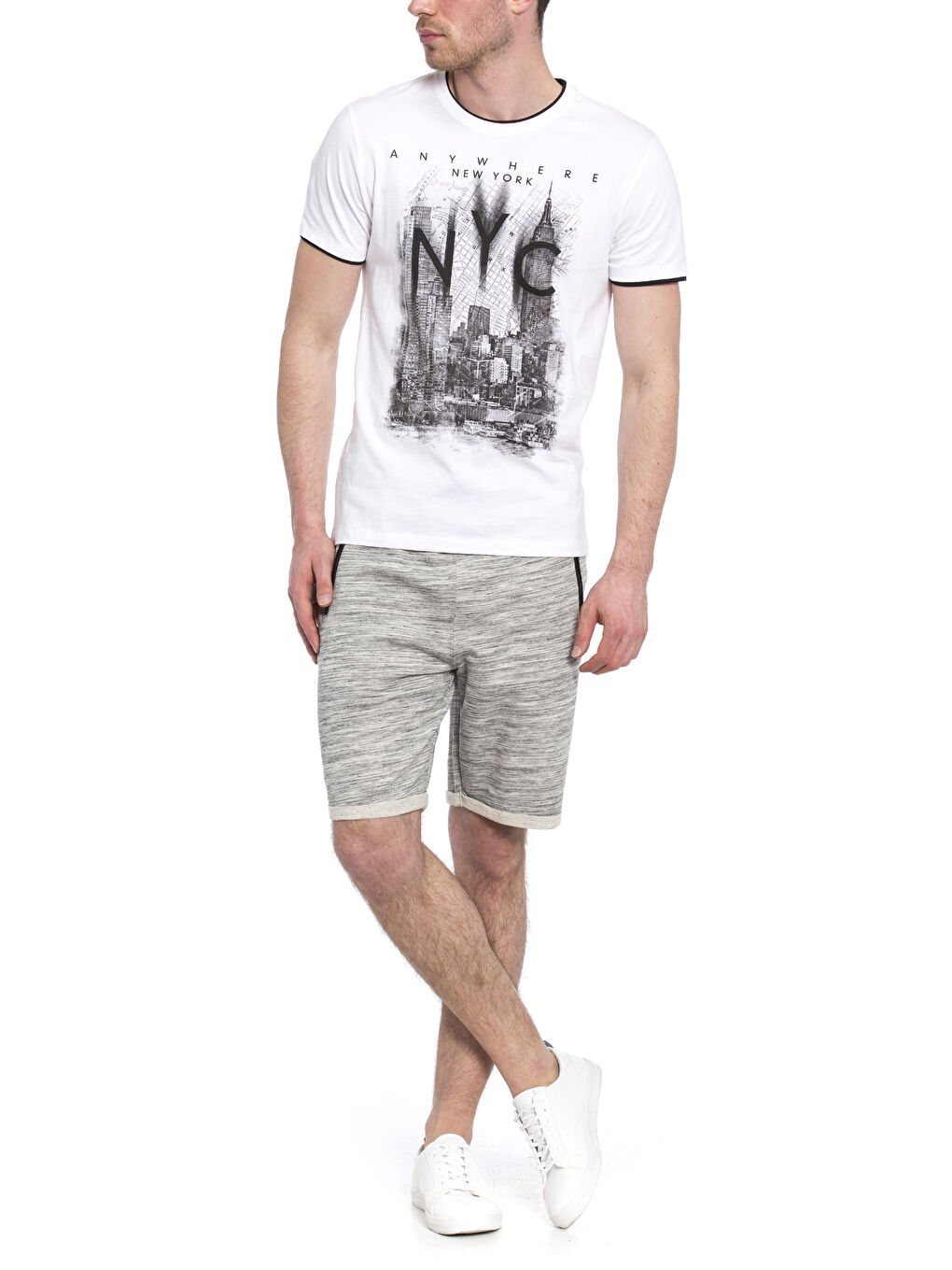 Pembe-Lila-Beyaz Şort-2