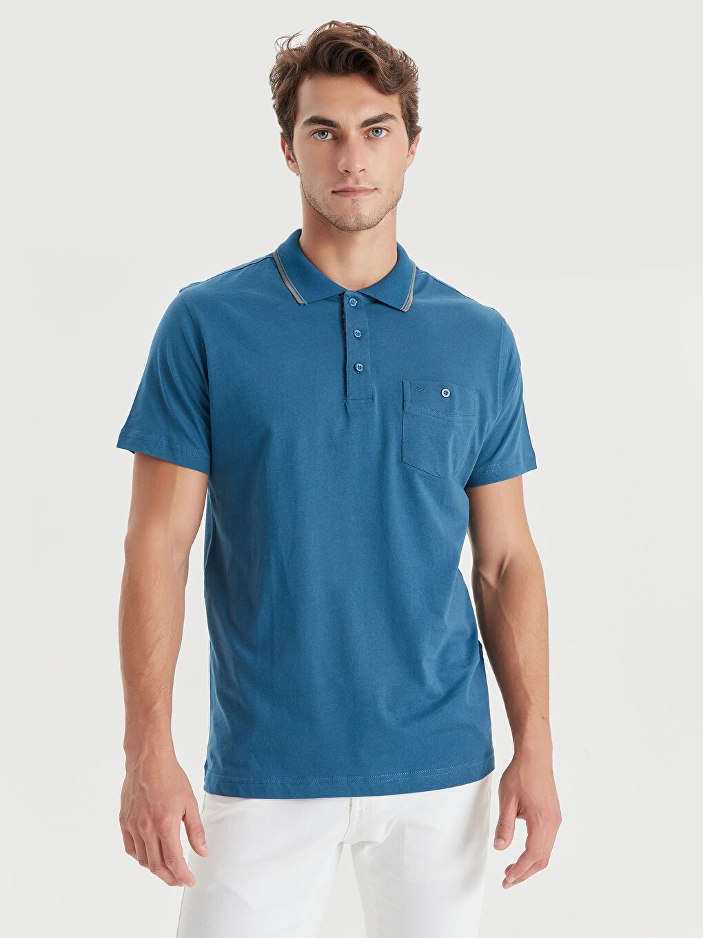 Açık İndigo Tişört