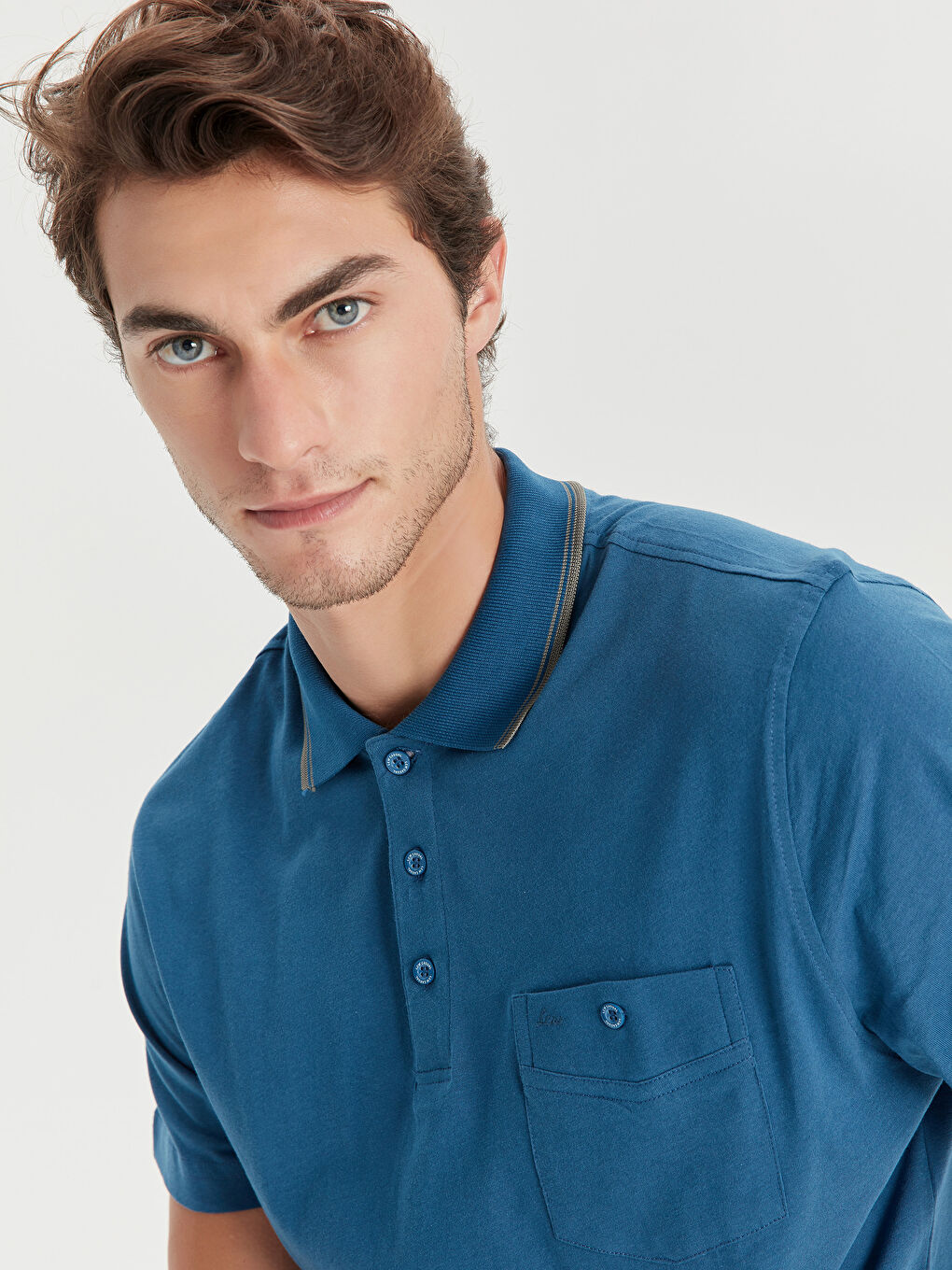 Açık İndigo Tişört-3