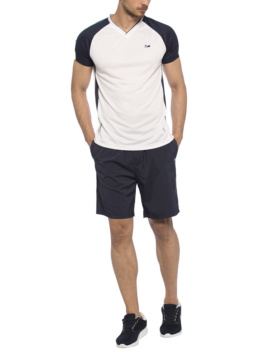 Optık Beyaz Spor Tişört-2